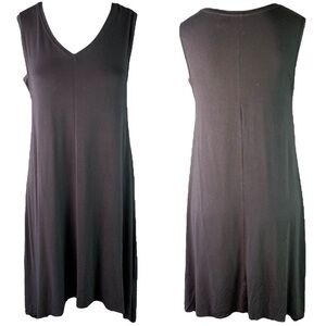 CYNTHIA ROWLEY BLACK SLEEVELESS  SUMMER LOOSE FIT SUMMER DRESS SIZE XS
